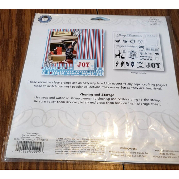 Fiskers Li'l Davis Designs Tis the Season Noel Set of 27 Clear Stamps - Picture 2 of 6